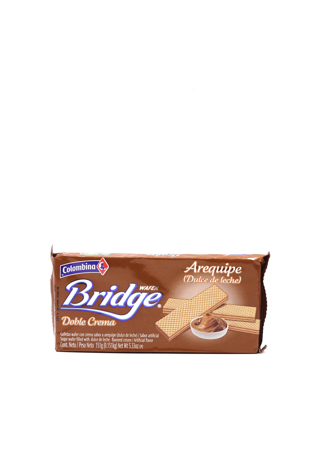 Bridge Wafer Doble Crema (Dulce de leche)